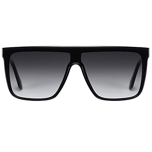 H HELMUT JUST Gafas De Sol Hombre Mujer Cuadradas Grandes HD VisiónLente de Nailon Montura Ligero de TR90