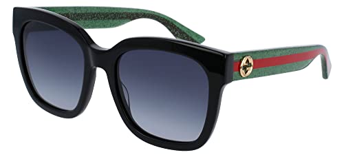 Gucci Gafas de Sol GG0034SN Black Green/Grey Shaded 54/20/140 mujer
