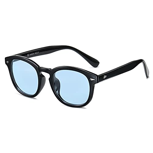 SHEEN KELLY Polarizado Coloridas Hombre gafas de sol de moda retro Mujer gafas de verano redondo