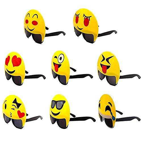 8 Pares Marcos de Gafas de Fiesta con DiseÃ±o Emoji Divertidas DecoraciÃ³n CompleaÃ±os Accesorios para disfrazarse